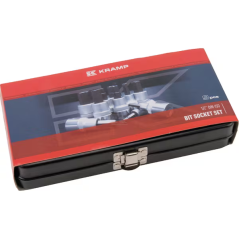Jeu de 9 douilles 6 pans 1/2" 5 - 6 - 7 - 8 - 10 - 12 - 14 - 17 - 19mm
