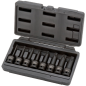 Jeu 9 douilles à choc torx 1/2" T30 - T40 - T45 - T50 - T55 - T60 - T70 - T80