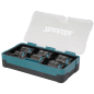 Jeu de 6 Douilles 6 pans 1/2" 13-17-19-21-22-24mm L.38mm + adaptateur 1/4" Makita