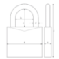 Cadenas laiton Aqua Safe 50