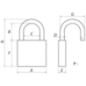 Cadenas laiton Aqua Safe 45