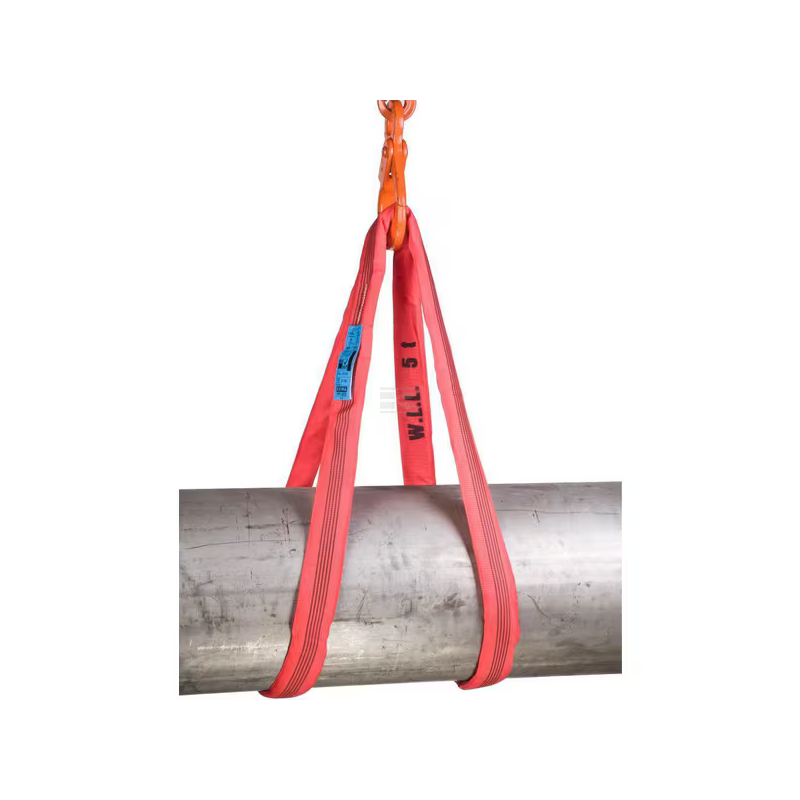 Sangle de levage 5 tonnes 4/8m Rouge