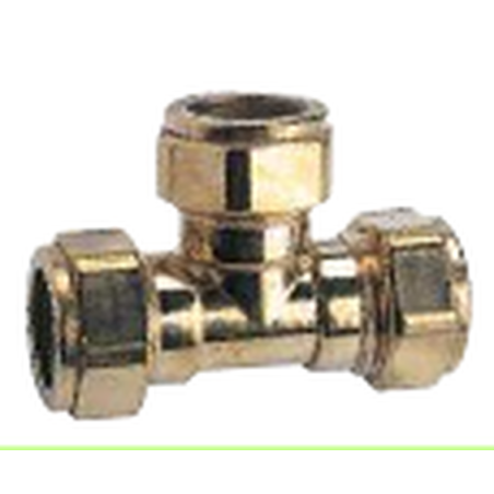 Te égal laiton bicône pour cuivre D.14mm