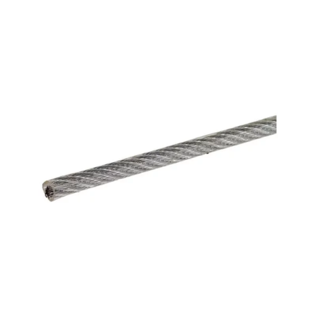 Câble acier dans gaine PVC 4mm v/ml