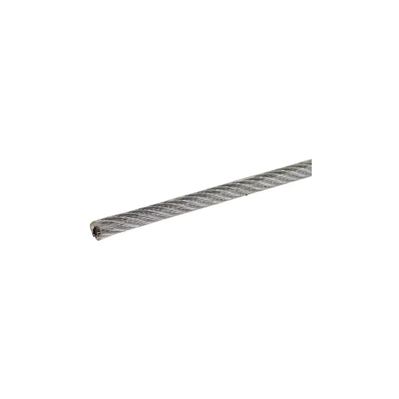 Câble acier dans gaine PVC 6mm v/ml