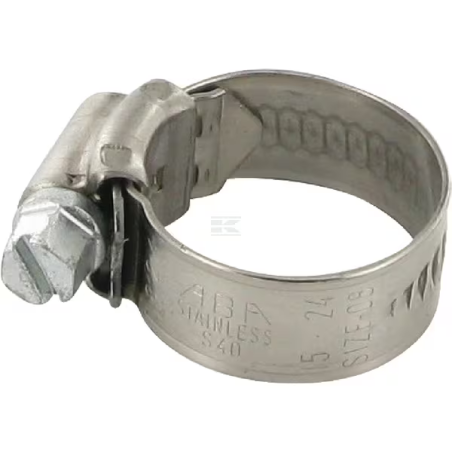 Collier de serrage inox D.15-24mm x2