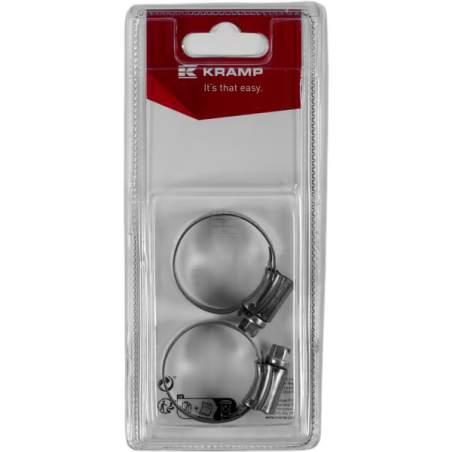 Collier de serrage inox D.22-32mm x2