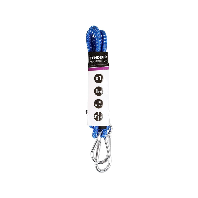 Tendeur mousqueton D.6mm 1M 21.5kg max