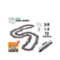 Chaîne pour tronçonneuse 50cm 3/8 1.6mm 72e Stihl pour MS400