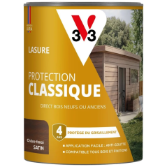 Lasure classique 0.75l satin chêne foncé