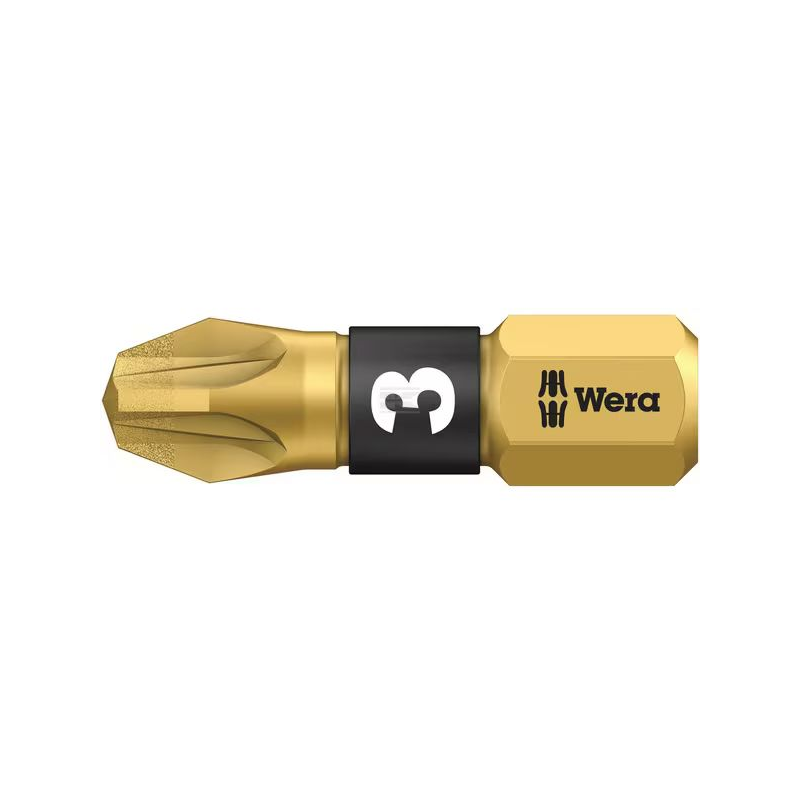 Embout vissage pz3 titane 1/4" Wera