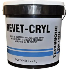 Enduit de ragréage Revet cryl fin 25Kg