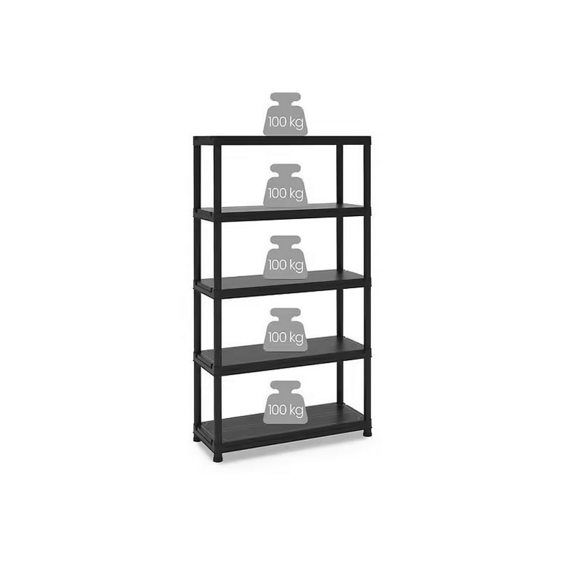 Etagère plastique 5 tablettes 180x100x40cm Toomax