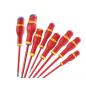 Jeu de 6 tournevis fente + PZ isolés 1000Volts Facom Jeu de 6 tournevis fente + PZ isolés 1000Volts Facom