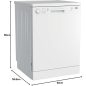 Lave-vaisselle 13 couverts 60cm DFN113 Beko