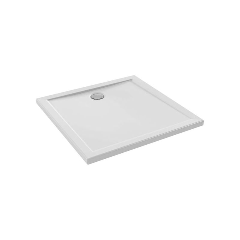 Receveur de douche à poser ou encastrer céramique Kyreo 80x80cm Blanc Receveur de douche à poser ou encastrer céramique Kyreo 80x80cm Blanc