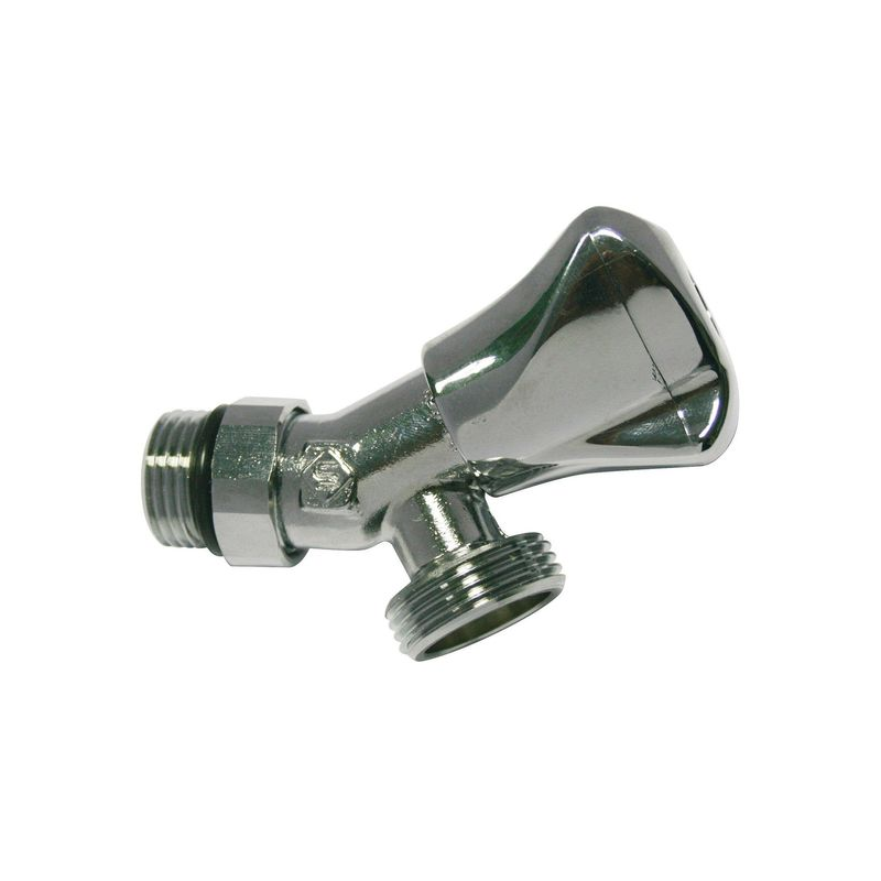 Robinet machine à laver orientable arrivée 15/21 sortie 20/27 (1/2 - 3/4)