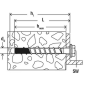 Vis à béton UltraCut FBS II 6 x 40/5 US à tête hexagonale Vis à béton UltraCut FBS II 6 x 40/5 US à tête hexagonale