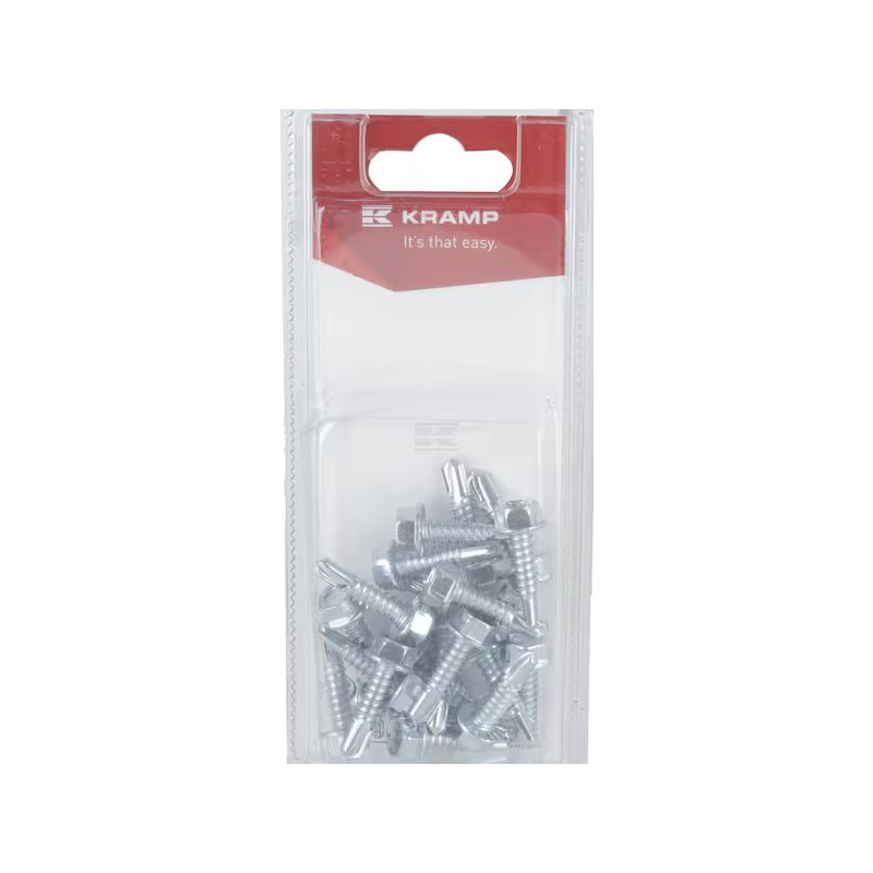 Vis autoforeuse / autoperceuse tête hexagonale acier zingué 6.3x25mm x20