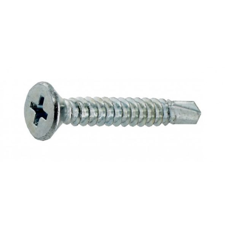 Vis tôle autoforeuse / autoperceuse tête fraisée cruciforme acier zingué 4.8x38mm x50