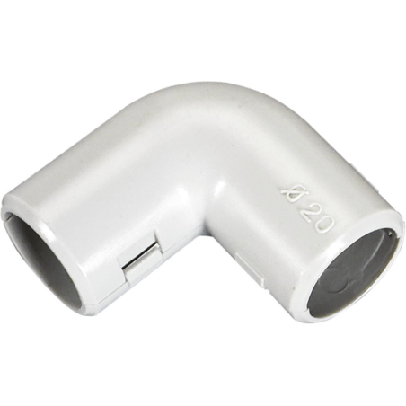 Raccord IRL coude D.20mm gris x4
