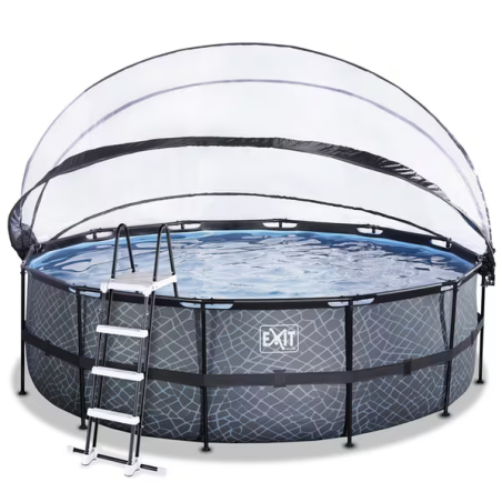 Piscine hors sol 4.5x1.22m + dôme