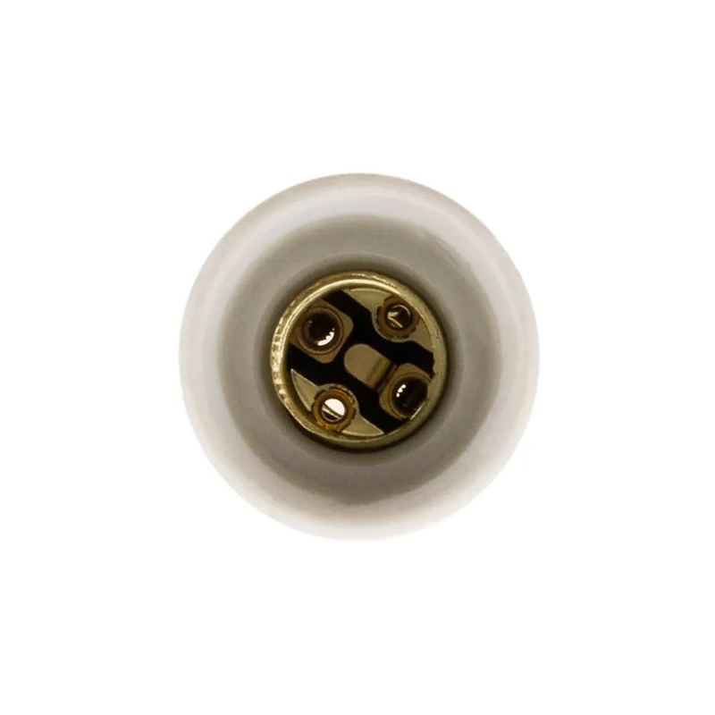 Douille E14 laiton bague porcelaine