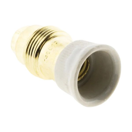 Douille E14 laiton bague porcelaine
