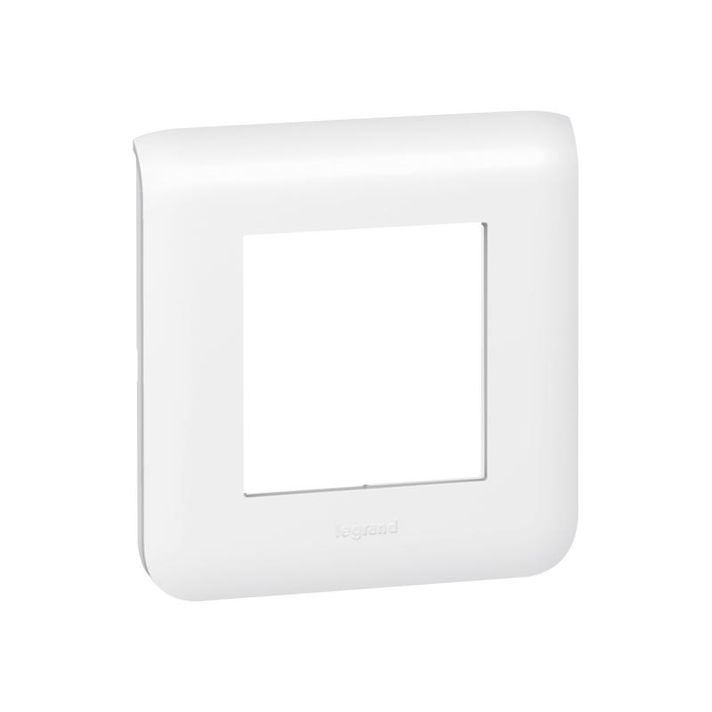 Plaque de finition Mosaic 2 modules blanc