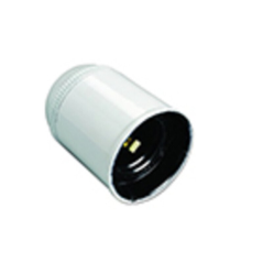 Douille E27 lisse blanc