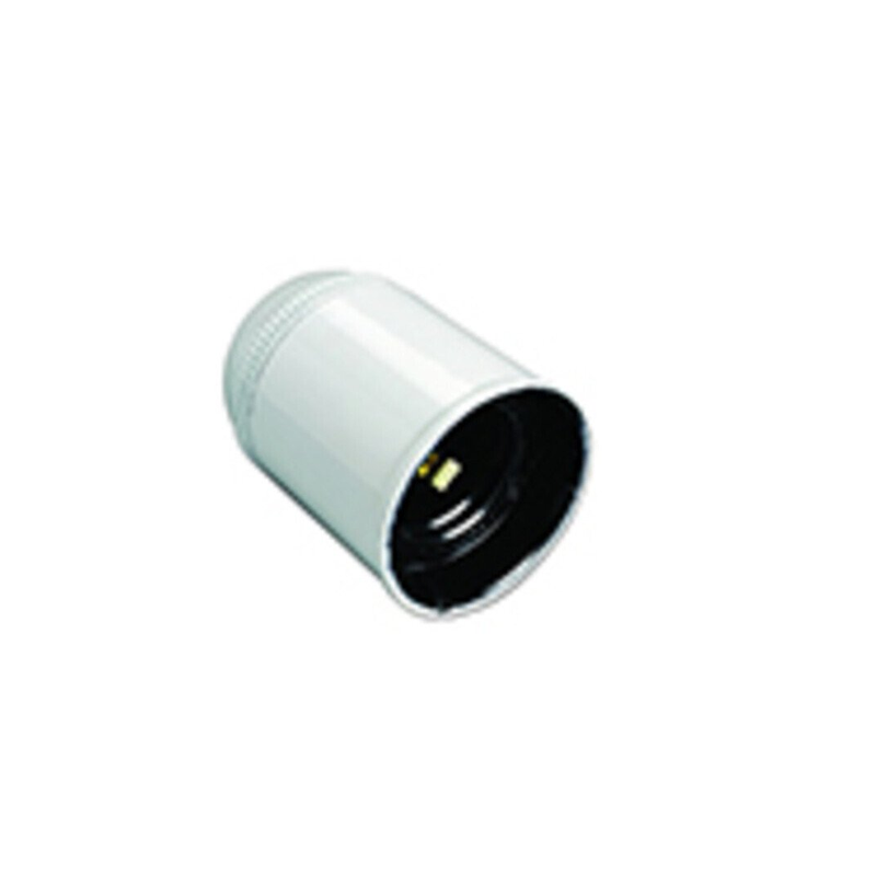 Douille E27 lisse blanc