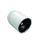 Douille E27 lisse blanc