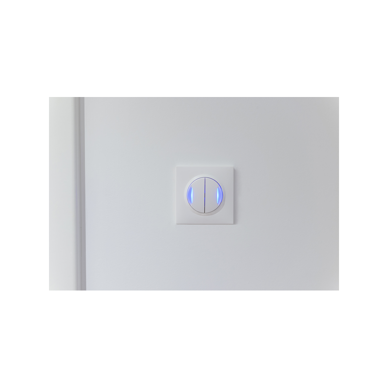 Plaque de finition Dooxie 1 module blanc