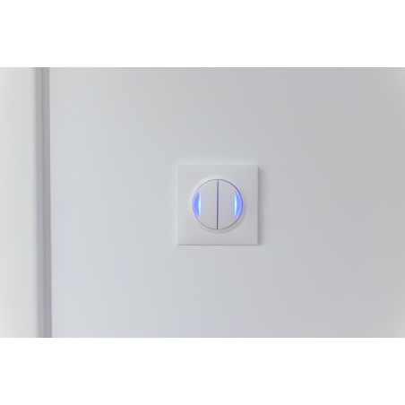 Plaque de finition Dooxie 1 module blanc