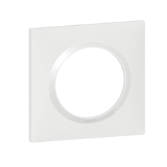 Plaque de finition Dooxie 1 module blanc