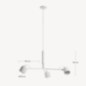 Lampe suspension metal blanc