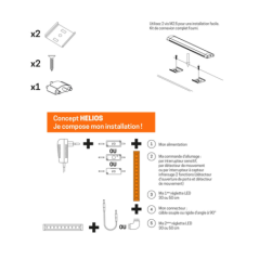 Réglette LED ultrafine 5.5W 500mm 500LM blanc doux
