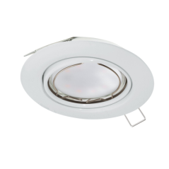 Spot orientable encastrable D.87mm GU10 blanc x3