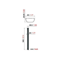 Colonne cache câbles 94cm Vogel