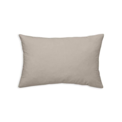 Coussin déhoussable coton 30x50cm mastic