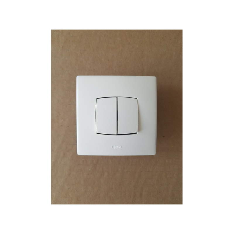 Poussoir double Neptune blanc