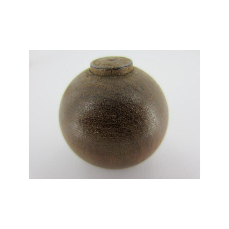 Tringle embout D.28cm boule chêne x2