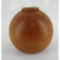 Tringle embout D.28cm boule merisier x2