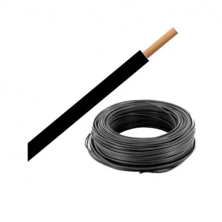 Câble H07V-U 2.5mm² noir 100M