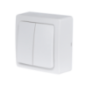 Interrupteur double va-et-vient Blok blanc