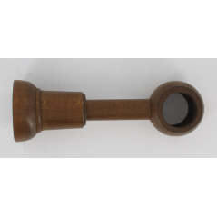 Tringle support long réglable 140-160mm D.28cm teinte chêne