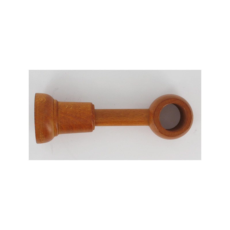 Tringle support long réglable 140-160mm D.28cm merisier