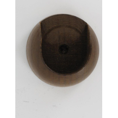 Tringle support mural D.28cm teinte chêne x2