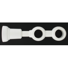 Tringle support double 215mm D.28cm blanc