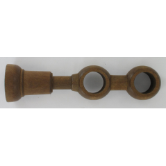 Tringle support double 215mm D.28cm teinte chêne